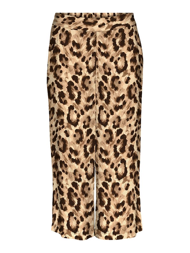 Vero Moda Spodnie w kolorze beżowo-brązowym rozmiar: XS