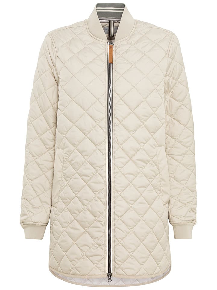 Camel Active Płaszcz pikowany w kolorze kremowym rozmiar: 34