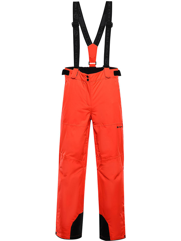 Alpine Pro Spodnie narciarskie "Edesa 2" w kolorze czerwonym rozmiar: L