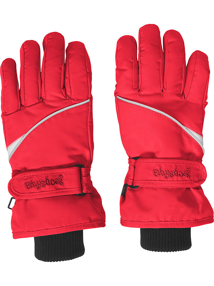 Playshoes Rękawiczki w kolorze czerwonym rozmiar: 122-134