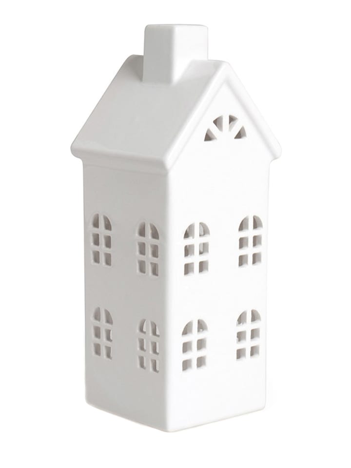 Trendy Kitchen by EXCÉLSA Świecznik "Little Home" w kolorze białym - 8 x 23 x 8 cm rozmiar: onesize