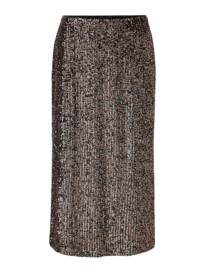 Oui Spódnica w kolorze szaro-jasnoróżowym rozmiar: 34