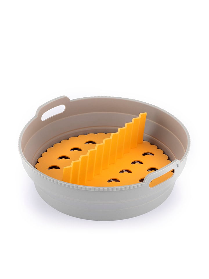 InnovaGoods Silikonowa wkładka w kolorze żółto-szarym do frytownic - Ø 21,5 cm rozmiar: onesize