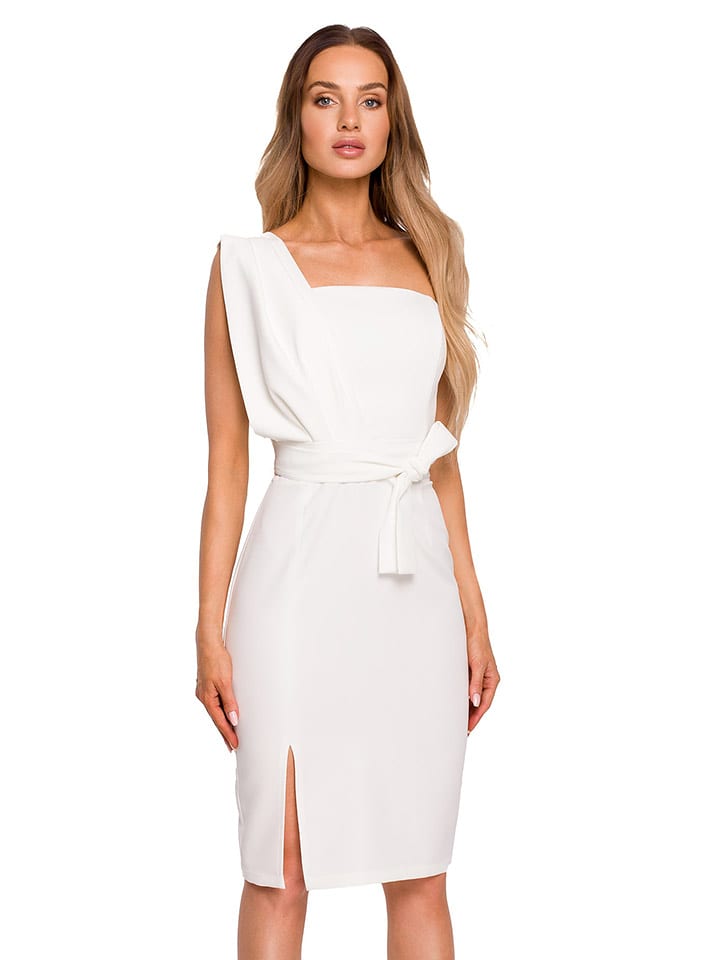 made of emotion Sukienka w kolorze kremowym rozmiar: L