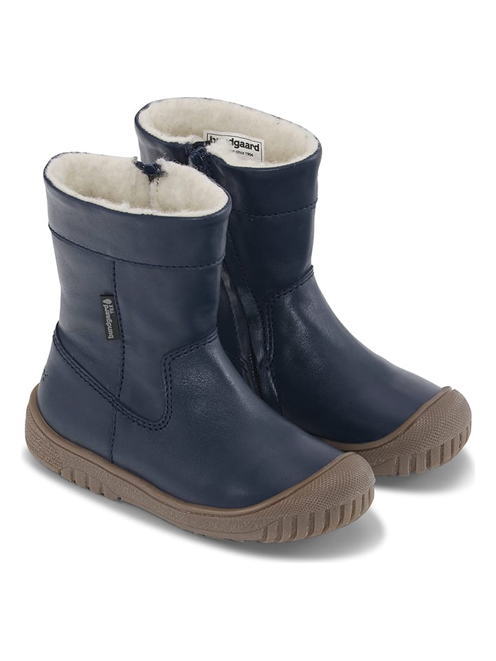 Bundgaard Skórzane kozaki zimowe "Saga" w kolorze granatowym rozmiar: 26