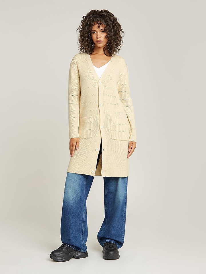 G-Star Kardigan w kolorze kremowym rozmiar: XS