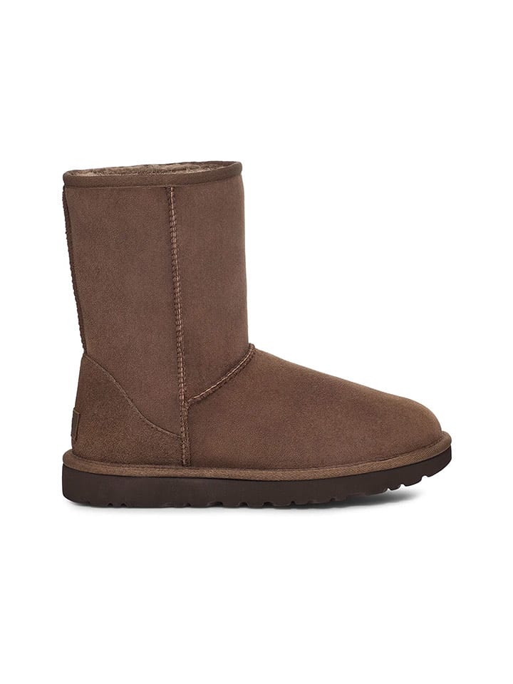 UGG Skórzane botki "Classic Short II" w kolorze brązowym rozmiar: 39