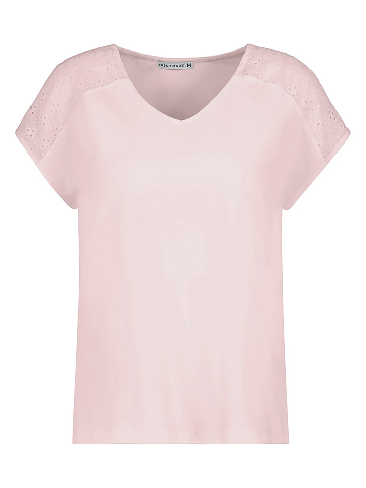 Fresh Made Koszulka w kolorze jasnoróżowym rozmiar: XS