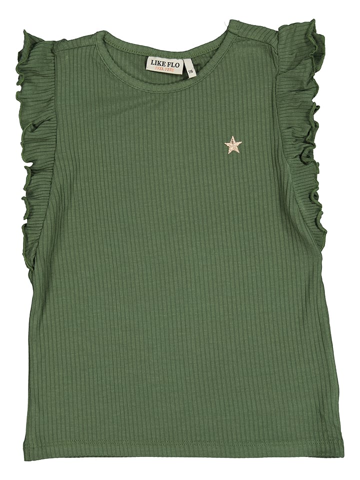 Like Flo Koszulka "Flo" w kolorze ciemnozielonym rozmiar: 158/164