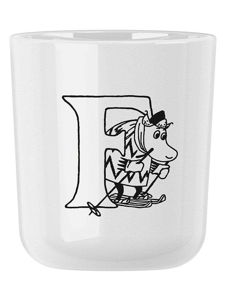 RIG-TIG Kubek "Moomin ABC - F" w kolorze białym - 200 ml rozmiar: onesize