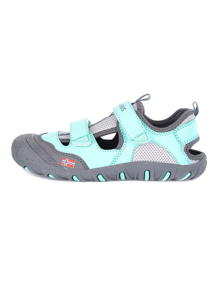 Trollkids Półsandały "Lillesand" w kolorze miętowym rozmiar: 35