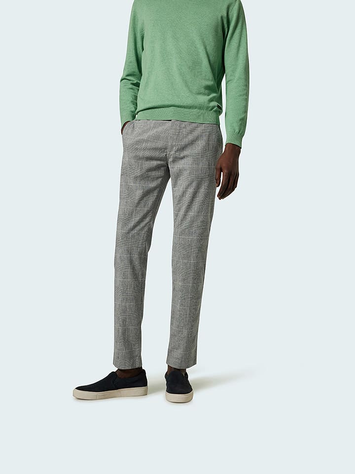 Pierre Cardin Spodnie chino w kolorze czarno-białym rozmiar: W33/L32