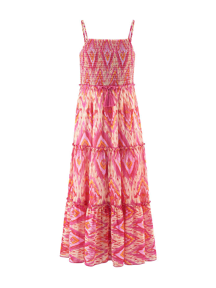 happy girls by Eisend Sukienka w kolorze różowo-pomarańczowym rozmiar: 158