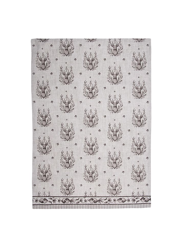 Clayre & Eef Ściereczka w kolorze brązowo-szarym do naczyń - 70 x 50 cm rozmiar: onesize