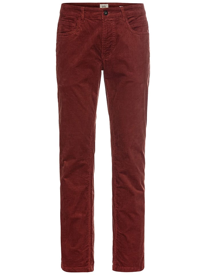 Camel Active Spodnie sztruksowe w kolorze bordowym rozmiar: W33/L30