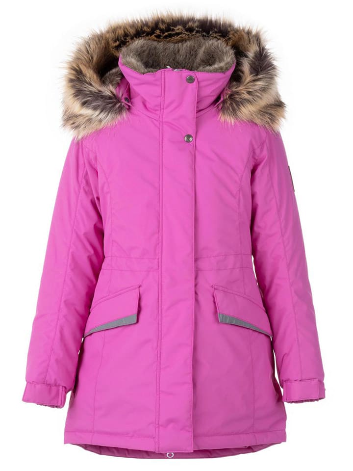 LENNE Parka zimowa "Ella" w kolorze różowym rozmiar: 134