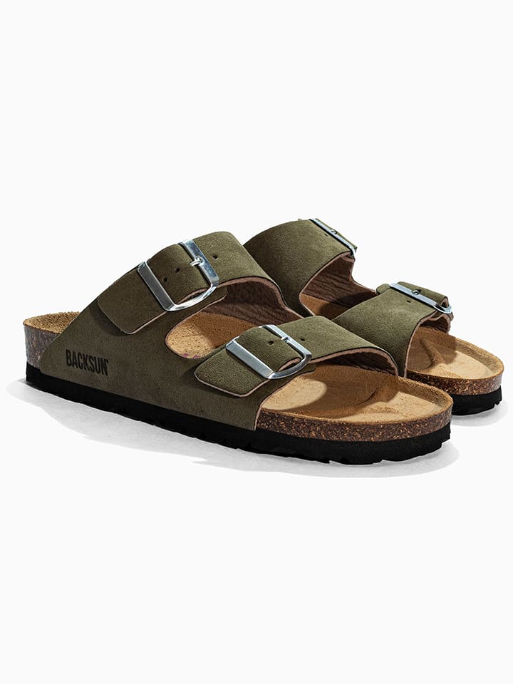 BACKSUN Klapki "Bali" w kolorze brązowym rozmiar: 38