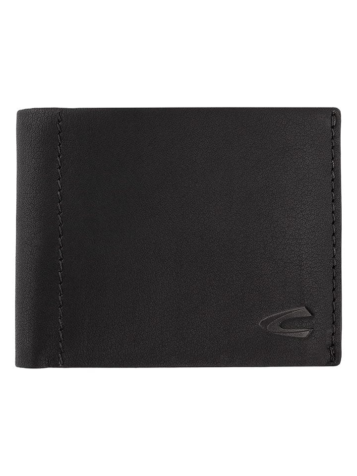 Camel Active Skórzany portfel "Niagara" w kolorze czarnym - 11 x 8,5 x 2 cm rozmiar: onesize