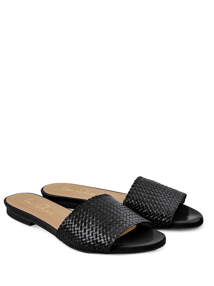 LaShoe Klapki w kolorze czarnym rozmiar: 41