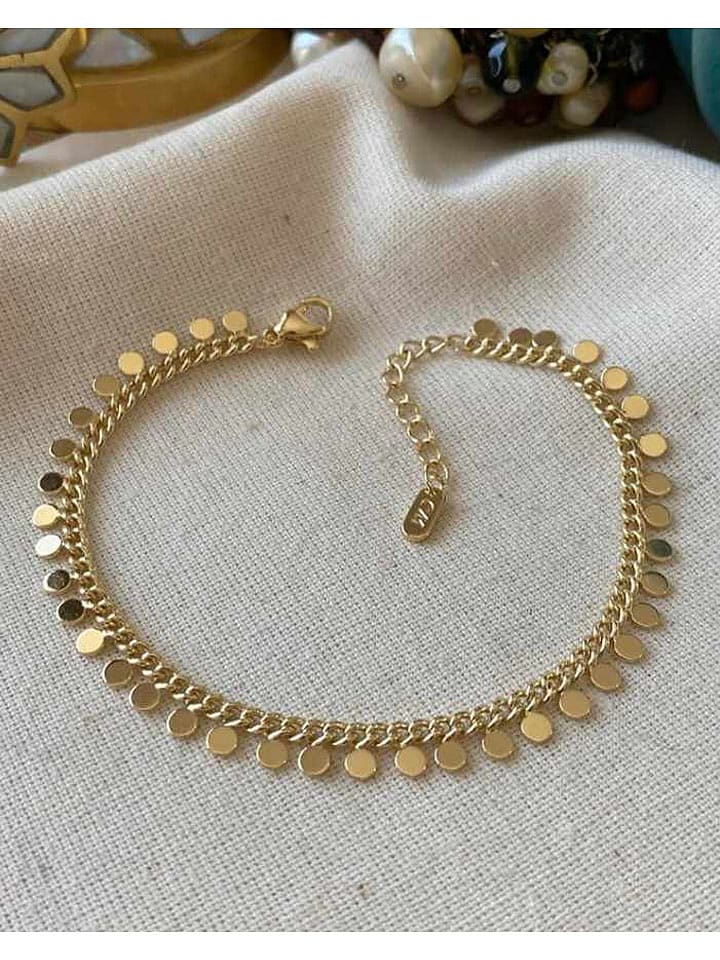 Luseera Pozłacana bransoletka z elementami ozdobnymi rozmiar: onesize