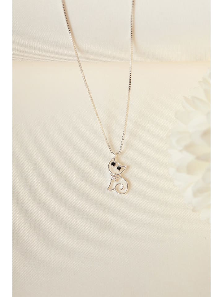 Heliophilia Srebrny naszyjnik z zawieszką - dł. 40 cm rozmiar: onesize