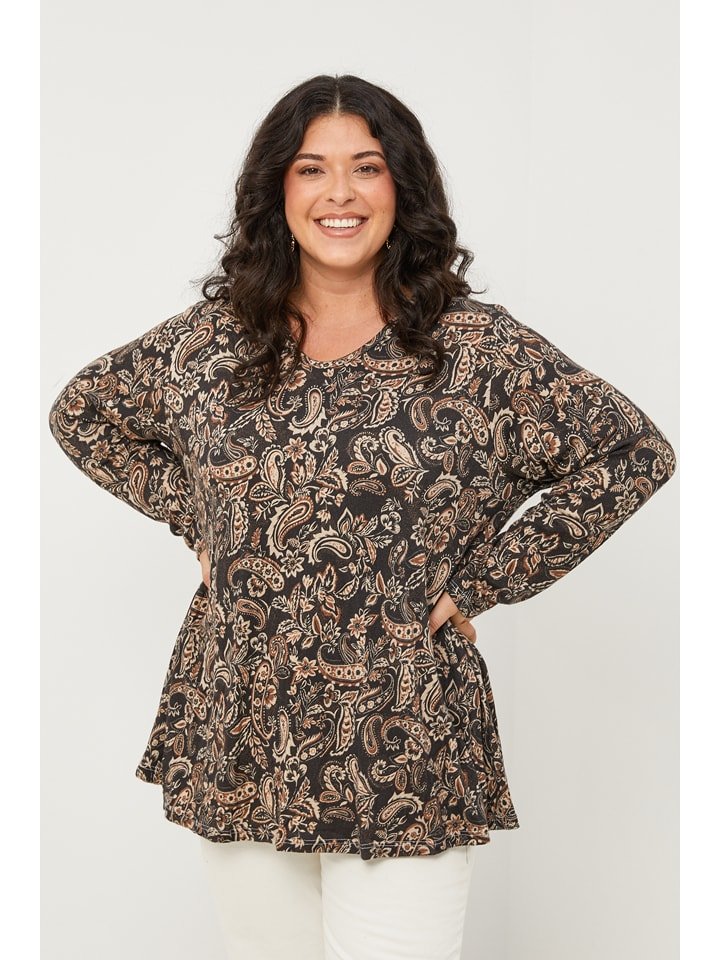 Curvy Lady Bluzka w kolorze antracytowym rozmiar: 40/42