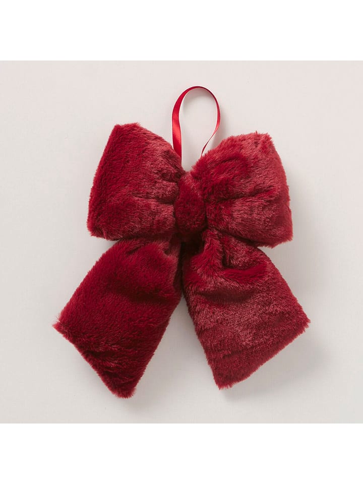 Boltze Zawieszka dekoracyjna "Bowy" w kolorze ciemnoczerwonym - wys. 6,5 cm rozmiar: onesize