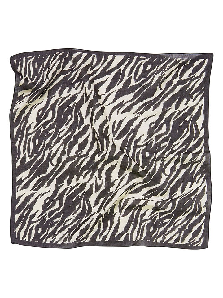 Becksöndergaard Chusta "Zerona" w kolorze kremowo-czarnym - 55 x 55 cm rozmiar: onesize