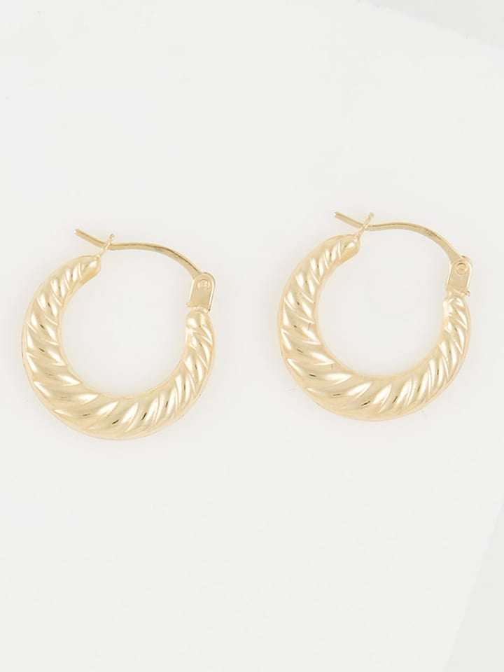 OR ÉCLAT Złote kolczyki-kreole "Iseult" rozmiar: onesize