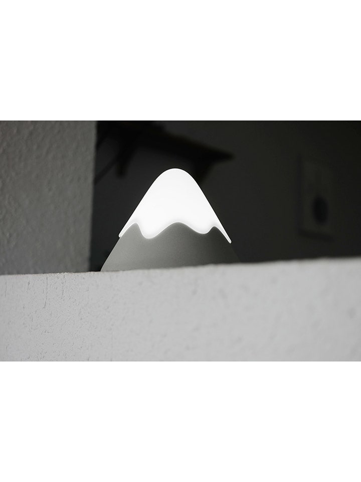 Designnest Lampa stołowa LED "Snow Mountain" w kolorze szarym - wys. 10 x Ø 14 cm rozmiar: onesize