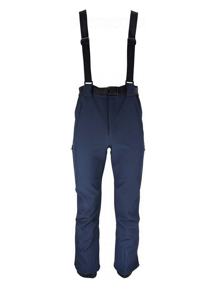 Peak Mountain Softshellowe spodnie narciarskie "Candalo" w kolorze granatowym rozmiar: L