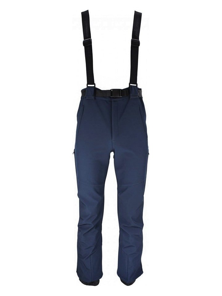 Peak Mountain Softshellowe spodnie narciarskie "Candalo" w kolorze granatowym rozmiar: L