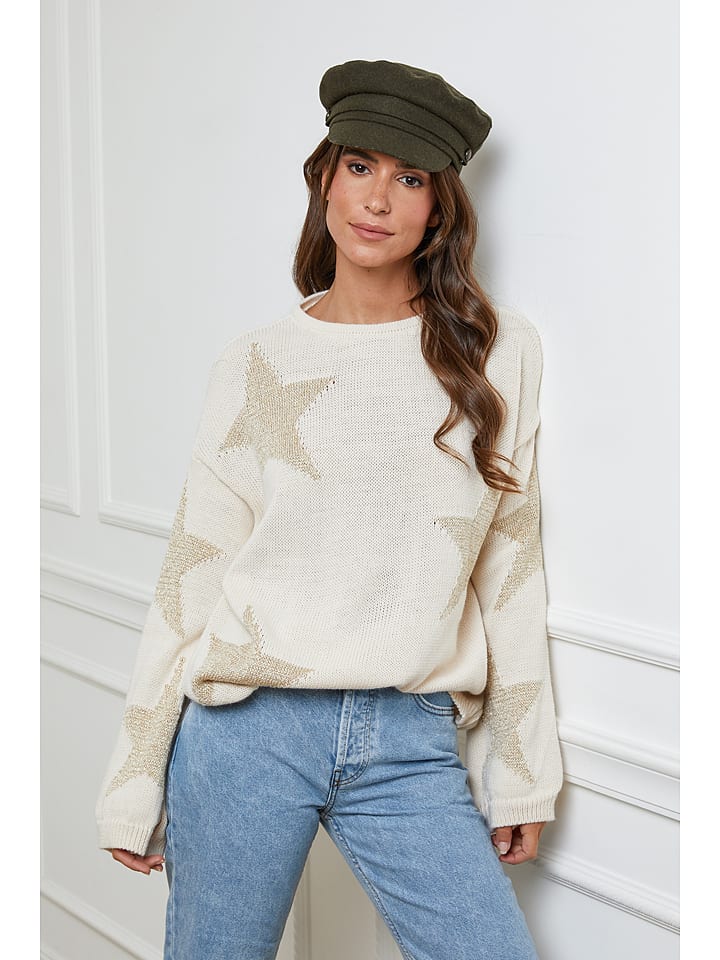 L'armoire de Suzette Sweter w kolorze beżowym rozmiar: 36/38