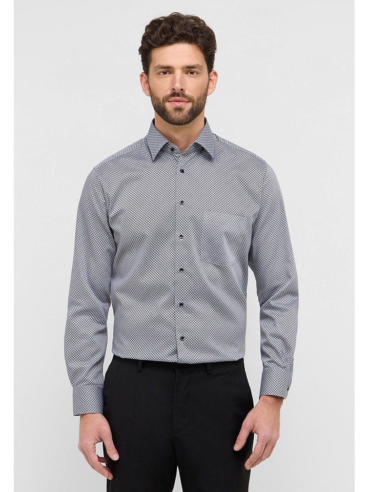 Eterna Koszula - Modern fit - w kolorze szarym rozmiar: 44