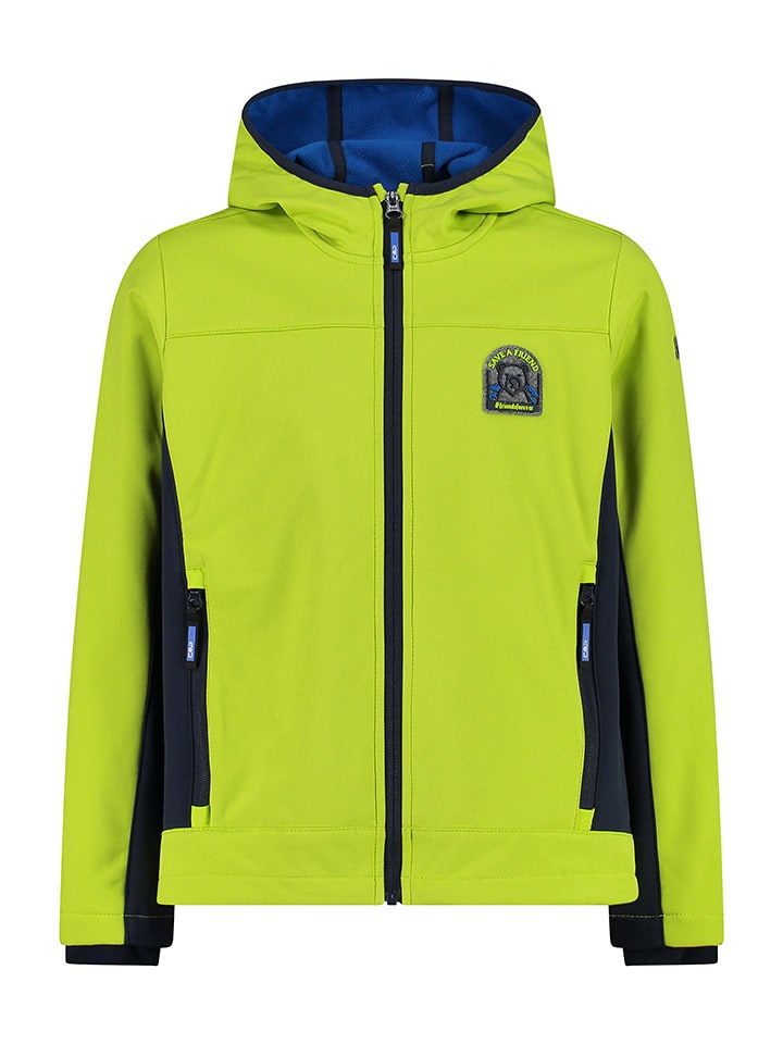 CMP Kurtka softshellowa w kolorze limonkowo-czarnym rozmiar: 110