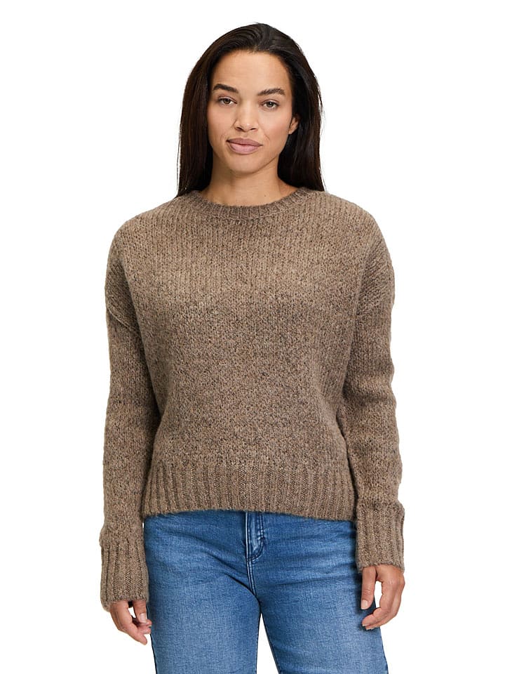 CARTOON Sweter w kolorze jasnobrązowym rozmiar: 38