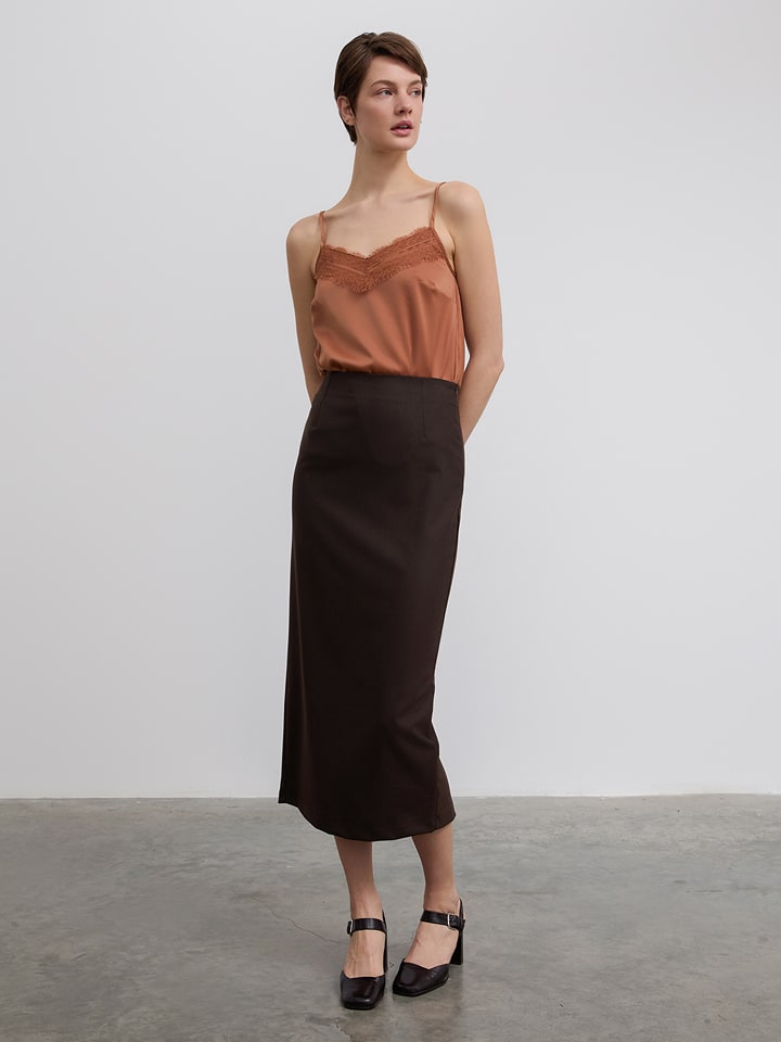 BGN Spódnica w kolorze brązowym rozmiar: 40