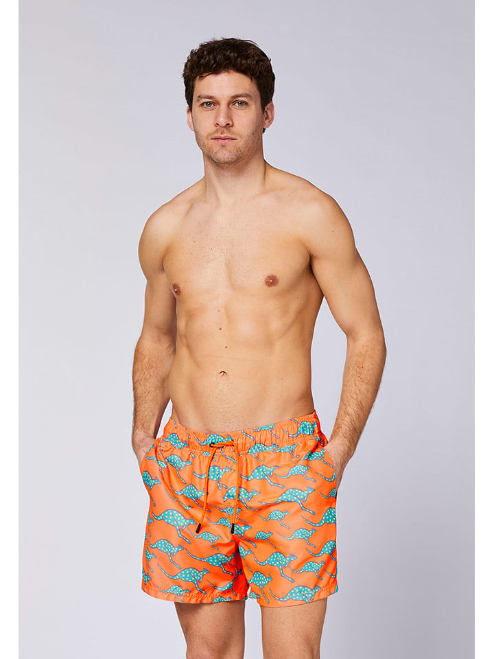 Chiemsee Szorty kąpielowe w kolorze pomarańczowym rozmiar: L