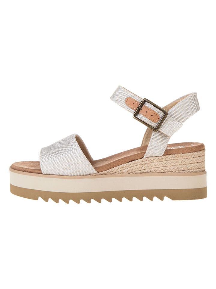 TOMS Sandały "Diana" w kolorze kremowo-brązowym rozmiar: 40