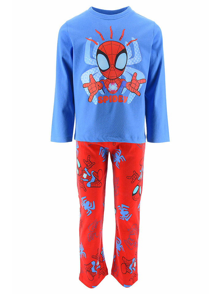 Spidey and his amazing friends Piżama "Spidey i super-kumple" w kolorze niebiesko-czerwonym rozmiar: 92