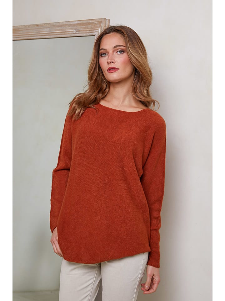 Joséfine Sweter w kolorze jasnobrązowym rozmiar: S