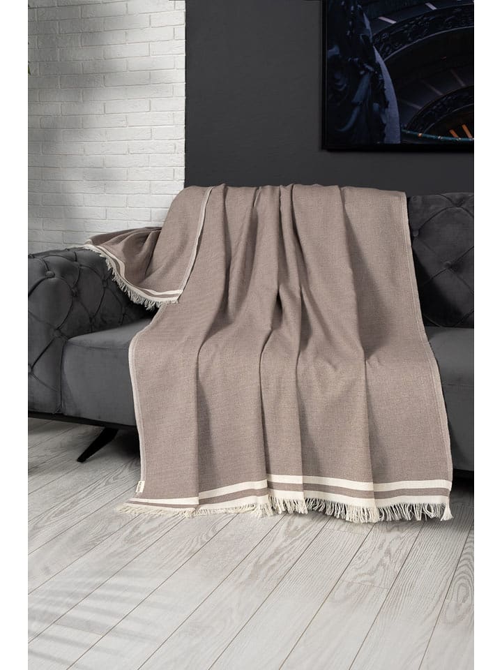Mijolnir Pled "Alinda" w kolorze brązowo-kremowym rozmiar: 170x300 cm