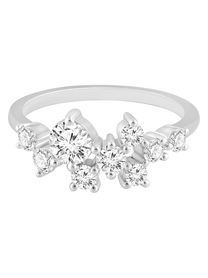 Diamonds lab grown Złoty pierścionek z diamentami rozmiar: 60