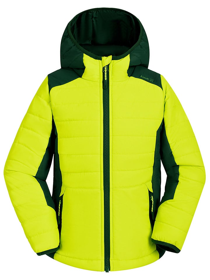 Kamik Całoroczna kurtka pikowana "Neel" w kolorze zielonym rozmiar: 122