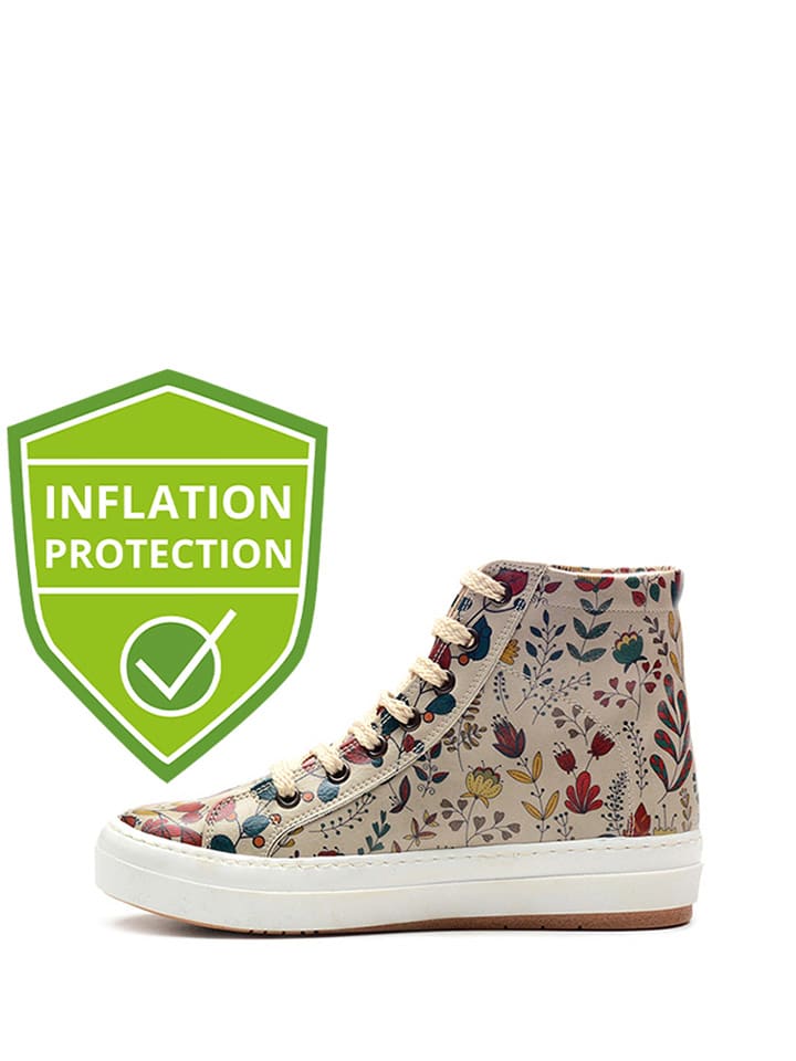 Goby Sneakersy w kolorze beżowym ze wzorem rozmiar: 37