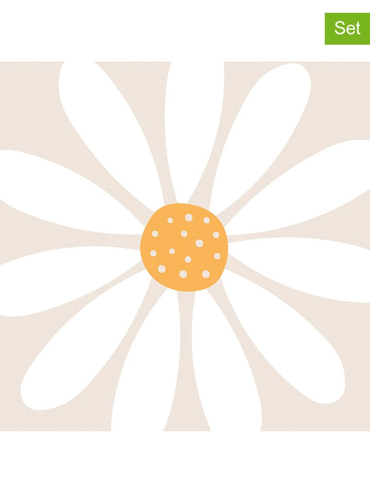 ppd Serwetki (40 szt.) "Happy Flower" w kolorze biało-jasnoróżowym rozmiar: onesize