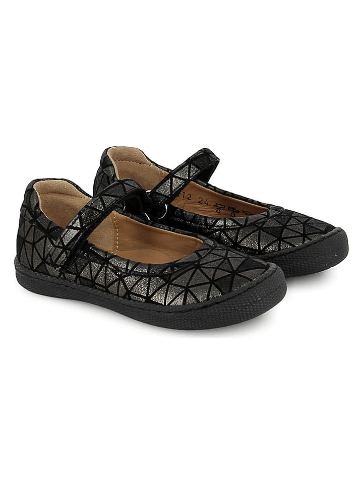 Pom D'api Skórzane baleriny w kolorze czarnym rozmiar: 37