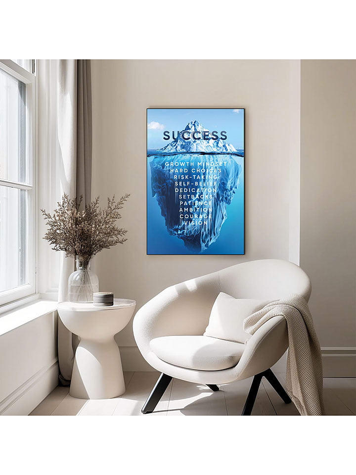 Orangewallz Druk artystyczny "Iceberg of Success" w ramce rozmiar: 60x90 cm