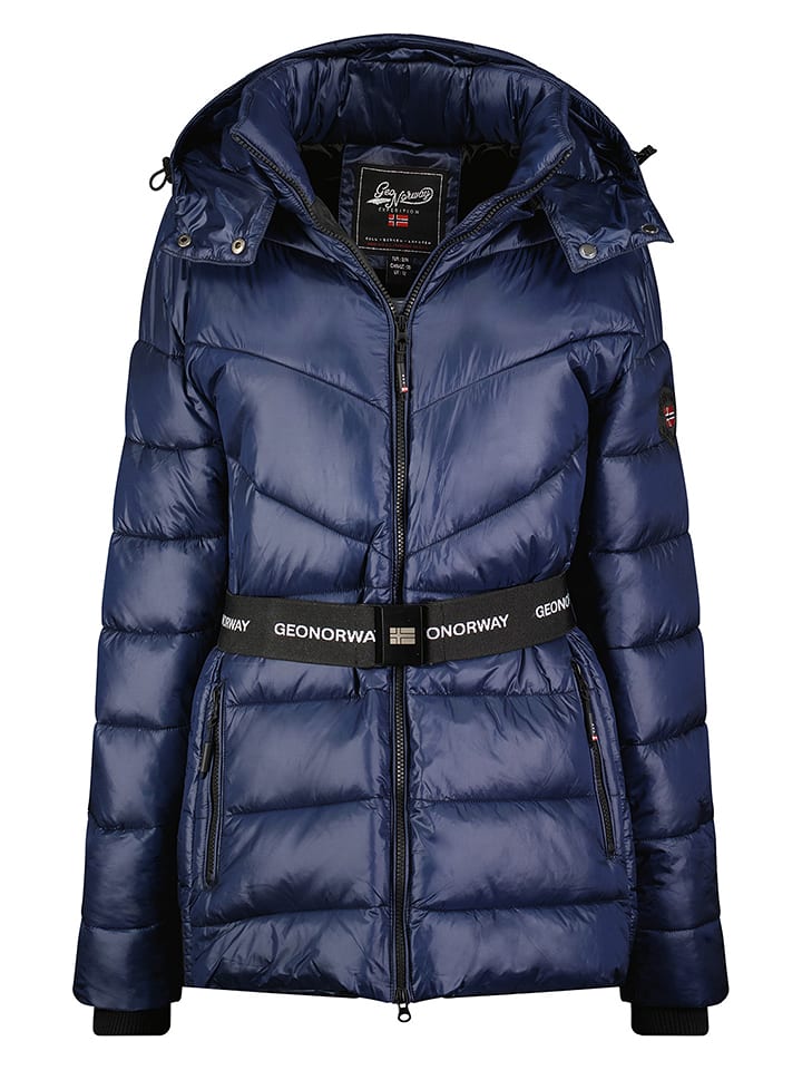 Geographical Norway Kurtka zimowa "Elenor" w kolorze granatowym rozmiar: XL