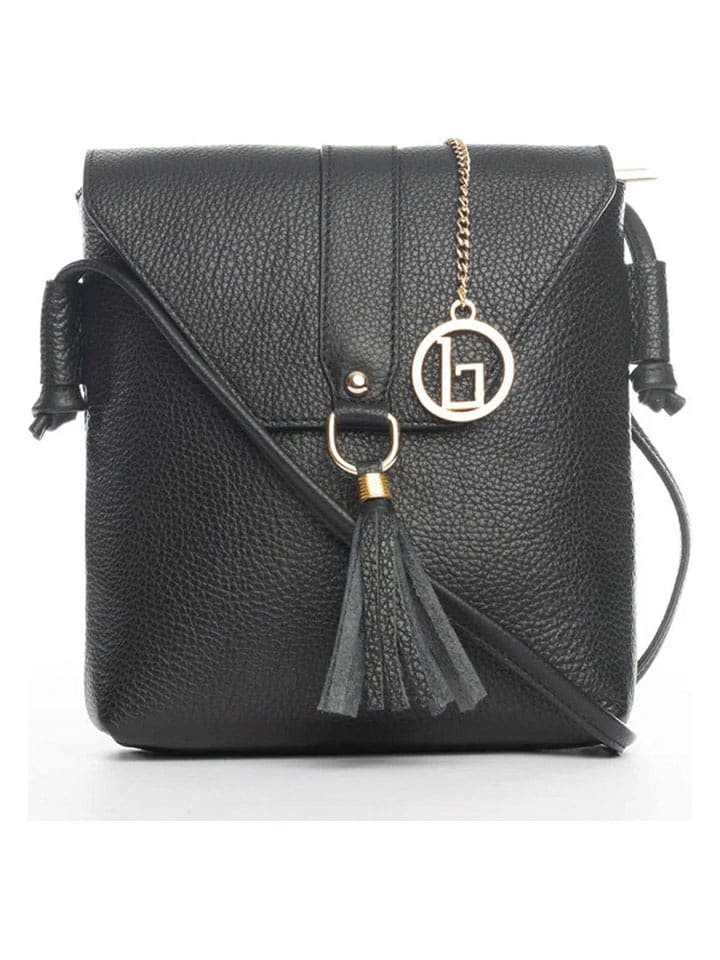 Lia Biassoni Skórzana torebka "Olona" w kolorze szarym - 23 x 23 x 6 cm rozmiar: onesize